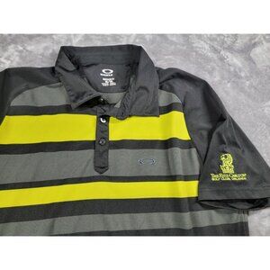 Oakley Regular fit Ritz Carlton Golf Club Orlando Polo Men XL Black Stripe Shirt